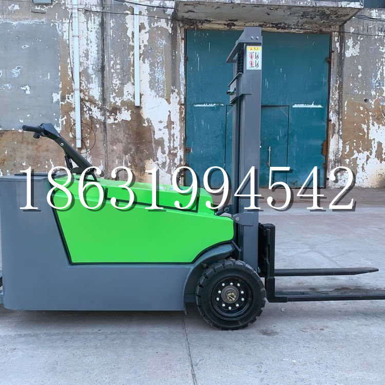 西安市小型电动叉车1吨2吨步行站驾式电瓶堆高充电装卸车液压升降车铲车